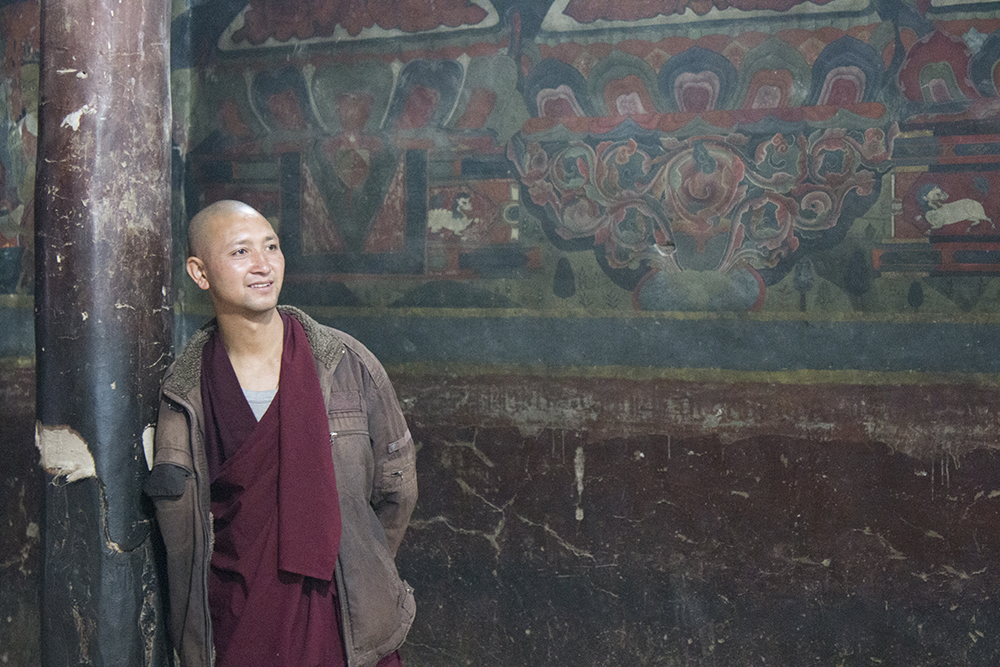 Monk at Basel Fort, Leh - Ladakh